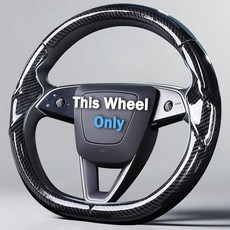 2017-2023 테슬라 모델 3 2020-2024 테슬라 모델 Y용 스티어링 휠 커버 테슬라 모델 3/Y 액세서리용 가죽 핸들 커버 화이트, 유광 블랙