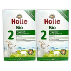 Holle Goat Milk Stage 2 Baby Formula 홀레 산양유 2단계 유아 분유 400g, 2개