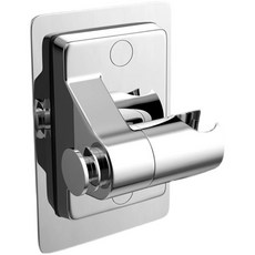 免釘360度旋轉花灑支架，納米無痕調節花灑座, 360旋轉花灑支架【銀色】