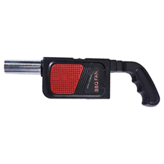 手持電動鼓風機 (烤肉/露營), 1個, 黑色, 紅色