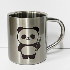 올스텐 손잡이 양치컵 신학기준비물 스텐 물컵 어린이양치컵, 1개, 디자인10번