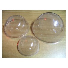 프린스 투명 반구 공예 DIY 플라스틱 돔 장식 덮개 케이스 소 9cm 10개입
