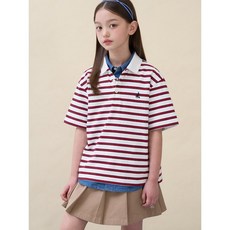 빈폴 키즈 BEANPOLE KIDS 멀티 스트라이프 럭비 반소매 티셔츠 - 화이트 반팔 반바지 바람막이 상하복