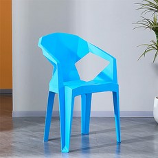 오아루 인테리어 식탁 실내 야외 편의점 의자 2P, 2개, 블루