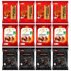 일광제과 고려홍삼캔디 280g + 고려인삼캔디2 280g + 고려흑삼캔디 280g, 840g, 4세트