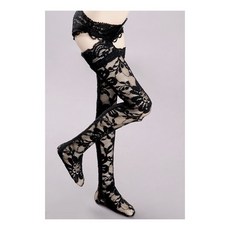 돌모아 구체관절인형 밴드 스타킹 MSD - Span Lace Band Stocking(Black), 1개
