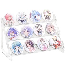 階梯式 吧唧展示架 徽章收納架 流麻展示架 吃谷人胸章展示架 谷子徽章陳列架, 徽章展示架【單支架】, 1個