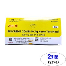 래피젠 코로나 항원 자가진단 키트, 2개입, 1개