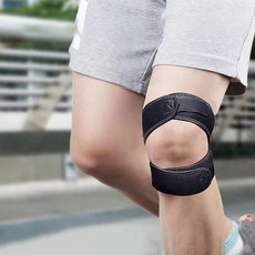 런닝 조깅 헬스 등산시 관절 충격흡수 2단 슬개골 무릎보호대 V 2P