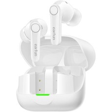 EarFun Air Pro 4 어댑티브 노이즈 캔슬링 무선 퀄컴 aptX 무손실 듀얼 드라이버 번역 스냅드래곤 사운드 6 마이크스 AI 클리어 콜 고해상도 LDAC, White