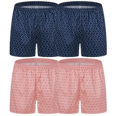 제임스딘 여성 순면 트렁크 팬티 사각팬티 2매