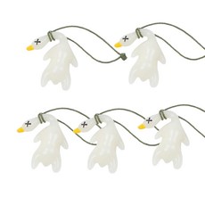 자외선 오리 키링 햇빛에 색이 변하는 UV 오리 키홀더, 화이트, 5개 화이트, 5개