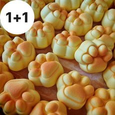 [버터향]고양이발바닥 빵 말랑이 스퀴시 스퀴지, 2개, 브레드컬러