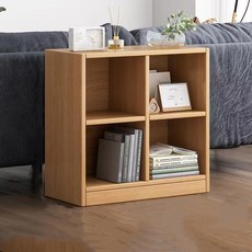 스피드박스 다용도 격자 오폰형 수납장 수납선반 60*24*73cm, 원목색