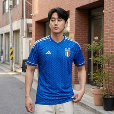아디다스 이탈리아 남성 데일리 축구 유니폼 저지 No.1814436