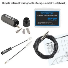 Toopre 내부 케이블 라우팅 탄소 섬유 프레임 스레딩 도구 Mtb 도로 자전거 마그네틱 리드 스레딩 장치, [01] Black, 1개