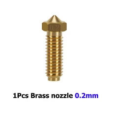 Anycubic Kobra 3 Hotend 콤보 핫 엔드 키트 프린터 액세서리 황동 노즐 서미스터 가열 용 업그레이드, 01 1Pcs Brass 0.2mm