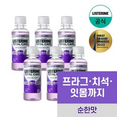 리스테린 토탈케어 마일드 구강청결제, 100ml, 6개