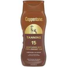 Coppertone 코퍼톤 SPF 15 태닝 로션 8 액량 온스 1병