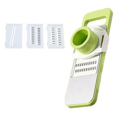 효율적인 음식 준비를 위한 교체 가능한 커터가 있는 필수 주방 다기능 슬라이서 분쇄기 강판, 3 knife head