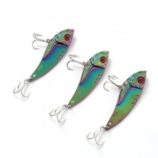 루어낚시 메탈 3p세트 바다 18g 견고한 스틸 금속 바이브 56925PC 1(ea)