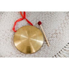 抓周道具智慧鑼 18公分 抓周 抓周儀式 抓周道具 智慧鑼 寶寶週歲 生日慶生派對 抓周派對 GoGraphy, 1個, 直徑18公分（有附棒子）