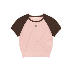 브랜드정품 리 LEE 우먼 래글런 배색 니트 핑크 362270