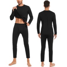 남성용 히트 웜웨어 동내의 내복 발열 내의 상하의 세트 (WU01)