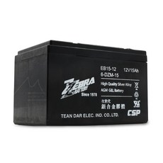 台灣 船釣電池 電瓶 近海小搞搞 一支釣 冰箱 釣竿 天亞 透抽, (單顆)斑馬膠體EB15-12電池
