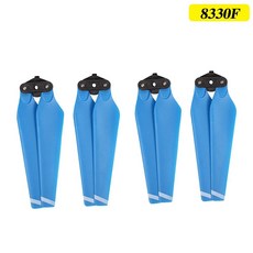 DJI配件 御Mavic Pro彩色槳葉8330F折疊螺旋槳葉機翼翅膀空拍機無人機維修配件, 8330F藍色2對裝, 1個