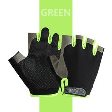 남성과 여성을위한 패션 장갑 야외 스포츠 두 손가락 노출 장갑 통기성 여름 하이킹 사이클링 낚시 장갑, 04 S, 녹색