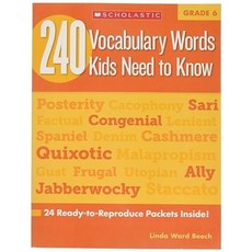 240 vocabulary words kids need to know G 6