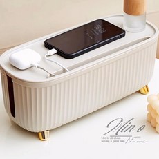 電源線整理神器 延長線收納盒 電源器插座整理盒 充電線整理收納盒, 1個