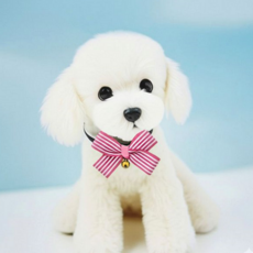 강아지 리본 넥타이 방울 목장식 보타이 고양이 리본 넥타이 액세서리 사랑스러운 화려한 아이템 패션 의상, 민트_플라워