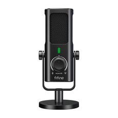 FIFINE 콘덴서 마이크 USB 마이크 192KHz/24bit 단일 지향성 소음 감소 로우 컷 스위치 직접 모니터링 및 혼합 가능 녹음/택록/동영상 전송/팟캐스트/실황/DTM, 상세페이지 참조, 상세페이지 참조