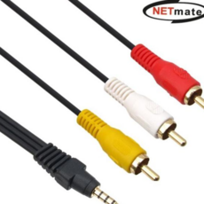 RCA 강원전자 넷메이트 ST 3선 케이블 NMA-SR315 1.5m, 본상품