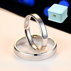 르떼르넬 LSSCR003 Sterling Silver 법정 순은 925 심플 무지 민무늬 결혼 프로포즈 기념일 실버 커플 반지 은반지 커플링