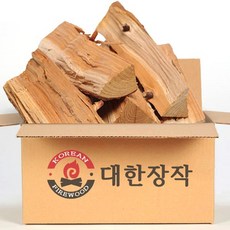 대한 난로장작 굵은목 참나무 불멍 바베큐 캠핑, 20kg, 1개