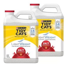 Tidy Cats 超輕量凝結型貓砂, 2個, 3.86kg, 超長除臭持續性