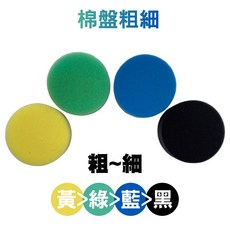 RJCAR 台灣製造 6吋上蠟棉 氣動上蠟棉 4種粗細 (一包2入), 1個, 藍(中細)