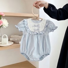 2026新款夏季嬰幼兒女寶寶清新哈衣可愛甜美ins爬服洋氣連體衣潮