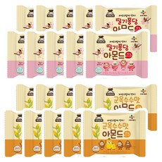 CJ 아이누리 딸기퐁당 아몬드 구운옥수수맛 아몬드 2가지맛 10g x 20개