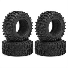 4pcs 1.3 인치 크롤러 타이어 슈퍼 그립 소프트 타이어 1/18 TRX4M SCX24 FMS Ascent-18 Rc 자동차 부품 B, 검은색