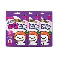 小樂活 金盞花萃取 脆Q軟糖 葡萄口味 10顆入, 3個, 10粒