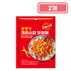아라움 짬뽕맛 크리스피 오징어, 2개, 40g
