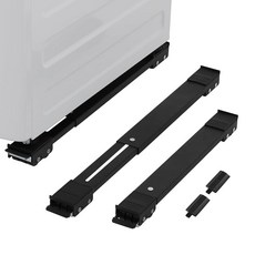 바가 있는 LUCKUP 헤비 듀티 가전 롤러 가능한 세탁기 스탠드 가구 롤러 냉장고용 이동식 냉장고 베이스 슬라이더 및 건조기 지원 660파운드 흰색, 블랙