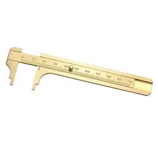 uxcell 유엑셀 포켓 버니어 캘리퍼스 100mm 황동 슬라이드 게이지, 1개