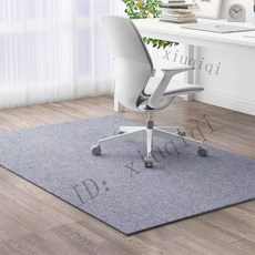 電腦椅地墊 降噪防滑耐磨 木地板保護墊 隔音吸音 辦公玄關地墊, 1個, 灰色TPE單條紋,100*100cm