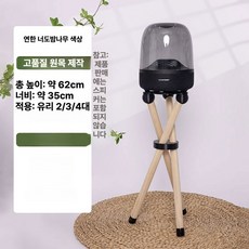 거치대 스피커 받침대 원목 스탠드 우퍼 진열대, 화이트비첸색 유리 62cm 두꺼운 스피커미포함, 기본 모델명/품번