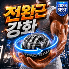 하야트 자이로볼 전완근 손목 운동기구, 1개, 투명블랙